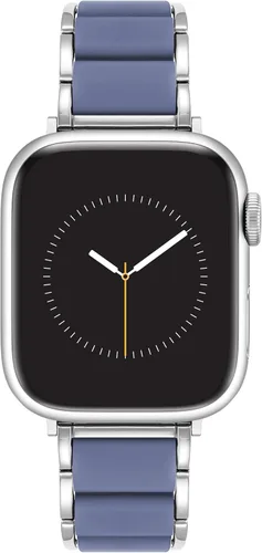 Miniatura 17 de Anne Klein Silicone Fashion Bracelet for Apple Watch, Secure, Adjustable, Apple Watch Replacement Band, Fits Most Wrists Negro/Oro rosa
