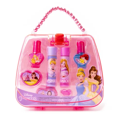 Miniatura 11 de Lip Smacker Princess Glam Bag - Juego de maquillaje, bálsamo labial, brillo labial, esmalte de uñas, loción Colección Princess Glam