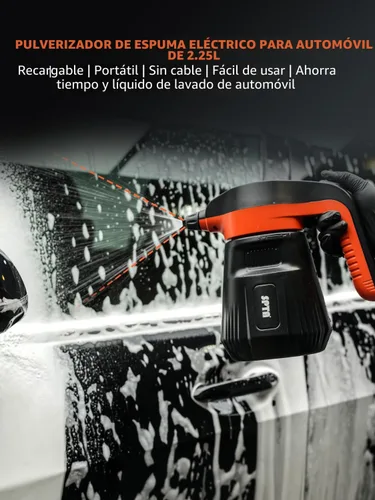 Miniatura 4 de SPTA Pulverizador de Espuma a Presión, 2.25L/76 oz Pulverizador Eléctrico de Jabón Presurizado Pulverizador de Espuma para Automóvil, Pulverizador