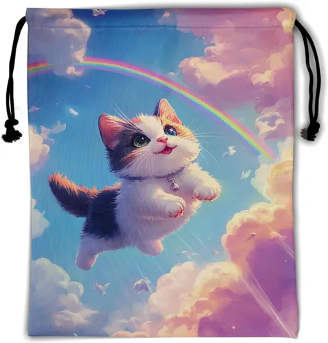 Miniatura 239 de Bolsa de agarre de gimnasia de piel de animal, bolsa de gimnasia con cordón ajustable, bolsa de cuerda para fauna silvestre, Mariposas Galaxy