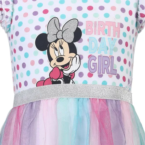 Miniatura 4 de Disney Vestido tutú de cumpleaños para niñas Minnie Mouse para niños pequeños - Multicolor