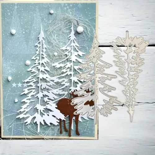 Miniatura 17 de Plantillas de corte de metal para Navidad DIY, plantilla de estampado en relieve para álbum de recortes, creación de tarjetas, molde para álbum