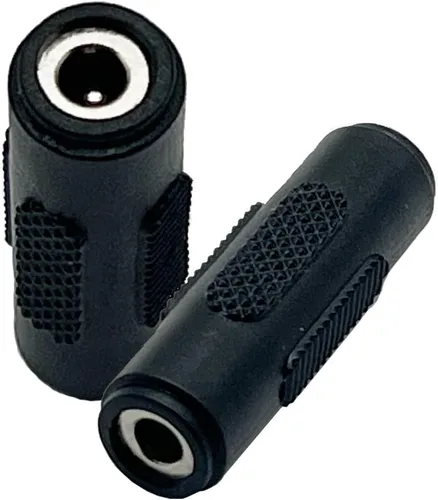 Seadream Paquete de 2 adaptadores hembra de 0.138 in x 0.053 in a 0.138 in x 0.053 in hembra para cámaras CCTV, tira de luz LED y más