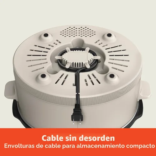 Miniatura 7 de bella Olla de cocción lenta programable de 6.0 cuartos de galón, revestimiento antiadherente de cerámica, temperatura ajustable y tiempos