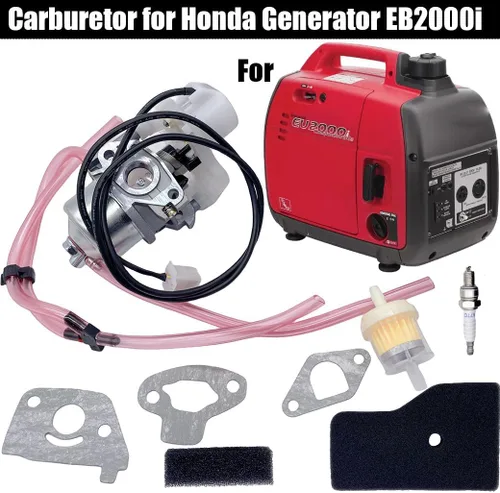 Miniatura 3 de Carburador EU2000i para generador Honda EB2000i EU2000i con filtro de junta 16100-Z0D-D03 con filtro de aire Kit de reconstrucción de junta de bujía