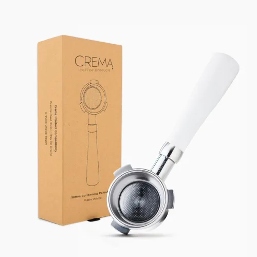 Miniatura 12 de Crema Productos de Café 54mm Portafiltro Desnudo Sin Fondo Compatible con Máquinas Breville de 54mm Incluye Cesta de Filtro de Doble Disparo