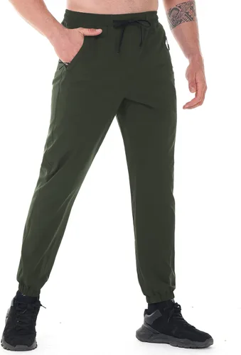 Miniatura 2 de MELOO Pantalones deportivos para hombre con bolsillos, transpirables, de secado rápido, impermeables, para campamento, pesca, correr, senderismo