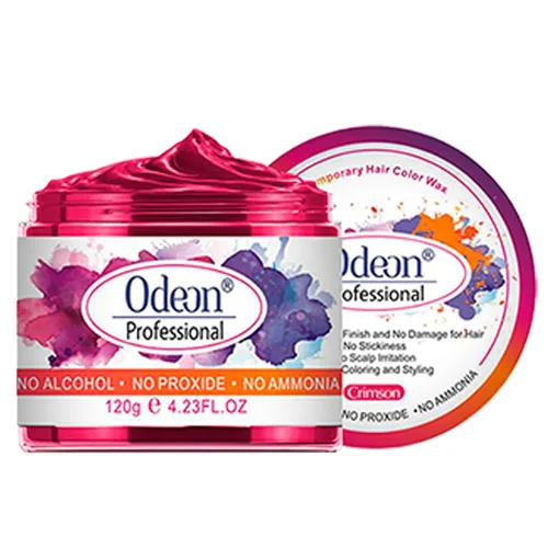 Miniatura 9 de Odeon Cera negra para el cabello, tinte temporal natural, lavable con cera de abejas y árbol de té, sin daños, sin alcohol, sin peróxido y sin Negro