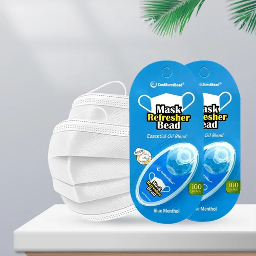 Miniatura 6 de Mascarilla refrescante de larga duración y fuerte fragancia refrescante, paquete de 2, con aceites esenciales naturales de hierbas y plantas
