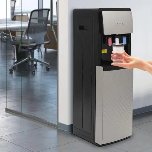 Miniatura 2 de Dispensador de agua de carga inferior, 3 temperaturas, dispensador de agua caliente y fría para botellas de 5 galones, dispensador de enfriador