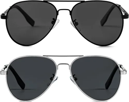 Miniatura 33 de Gafas de sol polarizadas de aviador pequeñas para niñas y niños de 4 a 16 años
