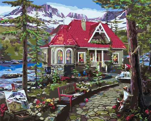 Miniatura 43 de Kit de pintura por números de Ledgebay para adultos: kit de pintura por números para principiantes a avanzados - Divertidos proyectos de arte y Ruta