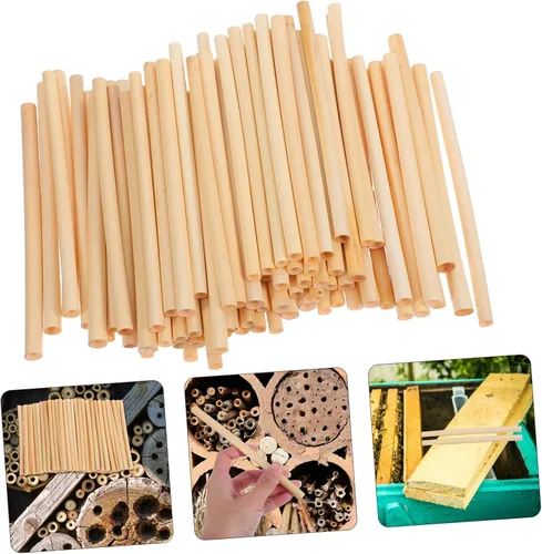 Miniatura 9 de HANABASS 100 piezas de tubos de repuesto para tubos de anidación de repuesto, tubos de casa, herramienta de apicultor para abejas masoneras, tubos