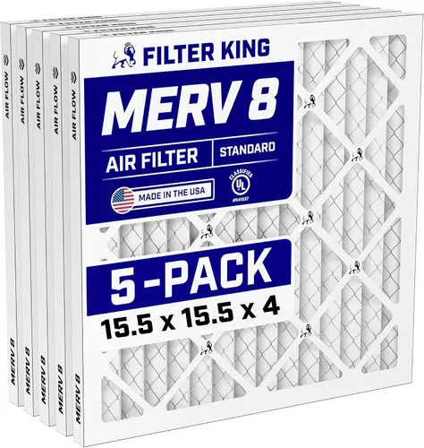 Miniatura 73 de Filter King Filtro de aire de 5.5 x 29.5 x 1 (MERV 8) (paquete de 5) filtros de horno de CA para control de polvo y alergias, fabricados en EE. UU.