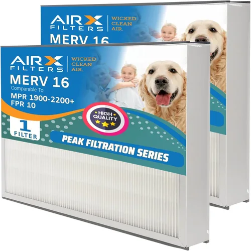 Miniatura 5 de AIRX FILTERS WICKED CLEAN AIR. Filtro de aire MERV 11 de 16 x 25 x 5 compatible con filtro de aire Lennox X0583, paquete de 2
