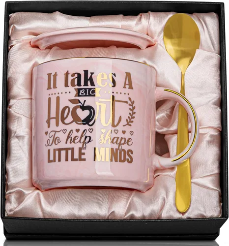 Miniatura 9 de Biching 50 aniversario de boda para parejas, tazas doradas del 50 aniversario para padres, abuelos, tazas de 14 onzas con cucharas, tapas, tarjeta
