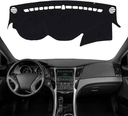 Miniatura 24 de Cubierta de tablero Tapete de salpicadero Compatible con Hyundai Tucson 2015-2010, 2015 IX35 (para transmisión manual izquierda), tapete