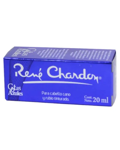 Rene Chardon | Gotas azules para cabello gris y rubio Platinum Highlights Cabello Cano Rubio Tinturado Reflejos Platinados 0.7oz-0.7 fl oz