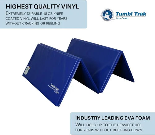 Miniatura 3 de Tumbl Trak Colchoneta plegable para gimnasia Azul Real