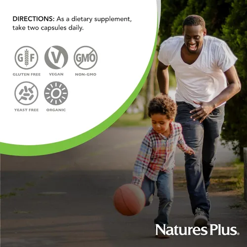 Miniatura 5 de NaturesPlus Source of Life Garden Vitamina B12 - 60 cápsulas, paquete de 2 - Incluye más de 20 extractos de alimentos integrales - Certificado
