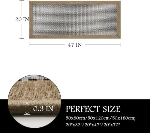 Miniatura 2 de PADOOR Tapetes de cocina para piso, alfombras de cocina antideslizantes, lavables, con parte trasera de goma, súper absorbente, alfombra para Marrón