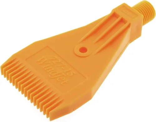Miniatura 5 de Boquilla plana E-outstanding naranja de 1/4 de pulgada rosca macho ABS de un solo orificio Boquilla de chorro plano para soplado de aire