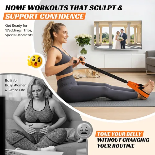 Miniatura 3 de KUTIZE Multifunction Pedal Resistance Band with Handle, Upgraded Exercise Equipment with Soft Foot Pedal for Sit Up & Full-Body Home Gym Workouts