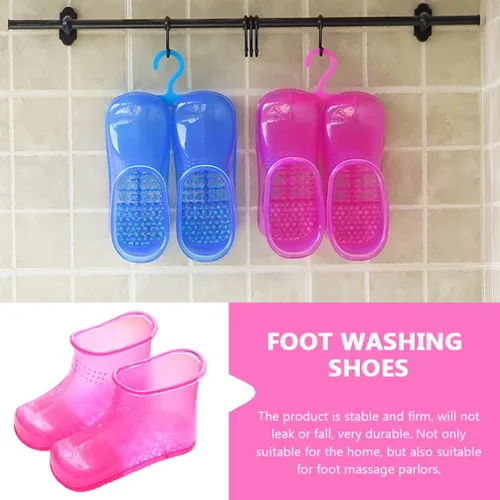 Miniatura 5 de Zerodeko Masajeador de pies Botas de masaje de baño de pies, 1 par de bañera de remojo de pies, baño de pies, spa, lavabo, cubo de pies