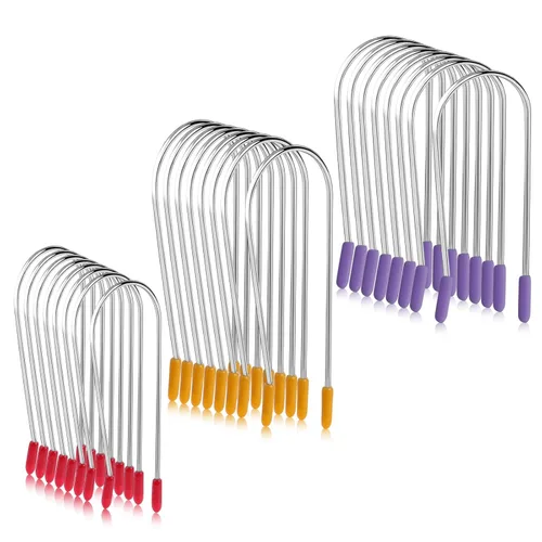 Vin Beauty Kit de repuesto de clips para rizadores, 24 pines de seguridad surtidos para rodillos de 1 pulgada, 1¼ de pulgada, 1½ pulgadas, adecuado