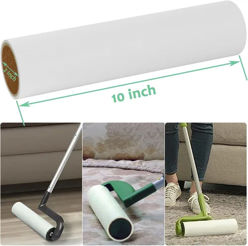Miniatura 2 de Recambios de rodillo de pelusa de 10 pulgadas compatible con Evercare Layers Leo Smart Design Well & Good de 10 pulgadas, extra pegajoso, 60 hojas