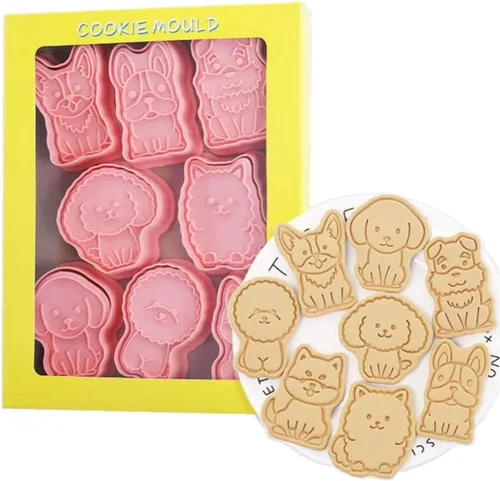 Miniatura 17 de 8 Piezas Moldes de Galletas de la Estatua de la Libertad para Hornear Moldes de Galletas, Prensa Torre Eiffel, Juego de Moldes de Galletas