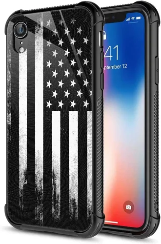 Miniatura 22 de CARLOCA Funda compatible con iPhone XR, diseño gráfico de Flower Lady para iPhone XR para niñas y niños, diseño gráfico a prueba de golpes, dama
