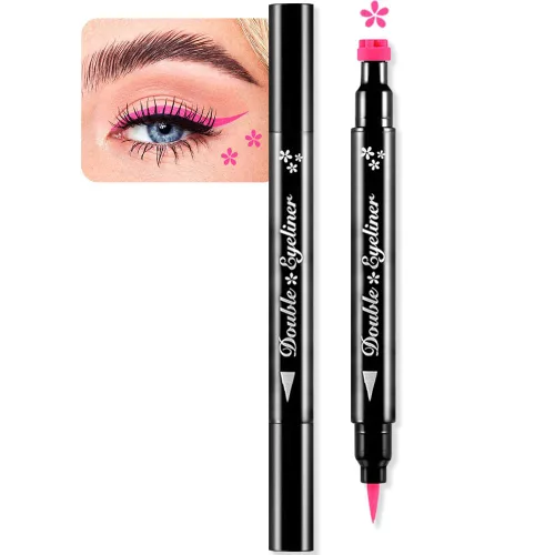 Miniatura 16 de evpct 1 Pieza Sello de Delineadores de Ojos Alados Color Negro, Sellos Faciales de Lunas Negras Maquillaje Delineador de Ojos Juego de Herramientas