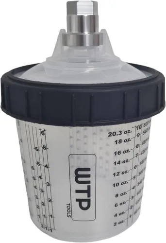 Miniatura 3 de Kit de sistema de vasos de pintura desechable, 50 tapas + 50 revestimientos + 1 taza dura + 20 tapas – 1 caja de 400/650/28.7 fl oz 14/22/29 oz