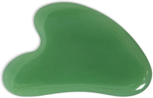 Herramienta de masaje de piedra de jade Gua Sha, herramienta de guasha para masaje de la piel de la cara y el cuerpo. Herramientas para acupuntura