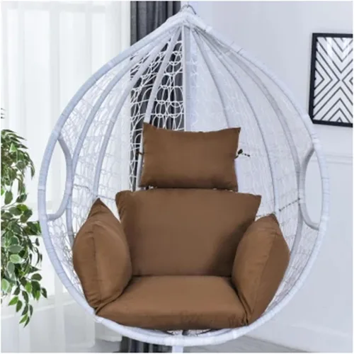 Miniatura 21 de ZTGL Cojines para silla de huevo, cojín para silla de huevo, cojín grueso para interiores y exteriores, para patio, jardín, rojo vino