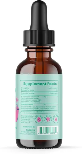 Miniatura 4 de JoySpring Genius Drops y suplemento de sulforafano para niños