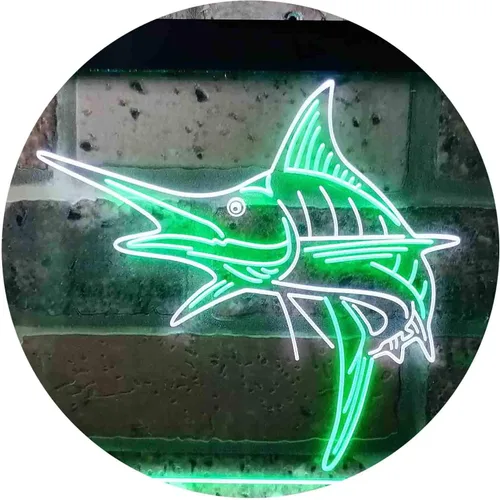 Miniatura 16 de ADVPRO Marlin Fish Room Man Cave Dual Color LED Neon Sign Blue & Red 12 x 8 Inches st6s32-i3723-br