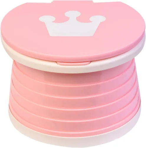 Miniatura 6 de Orinal para niños pequeños – Asiento de entrenamiento plegable para niños pequeños – Entrenador de inodoro portátil de viaje para bebés niños
