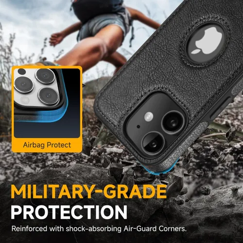 Miniatura 6 de Funda protectora de cuero de lujo con diseño único para iPhone 11, antideslizante, resistente a los arañazos, ultra delgada, funda protectora