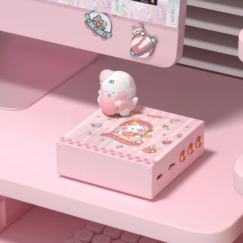 Miniatura 2 de ICARER - Altavoz pequeño inalámbrico, altavoz Bluetooth de animales Kawaii con tiempo de reproducción de 20 horas y tarjeta TF, caja de música