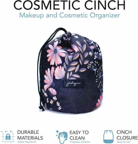 Miniatura 2 de Jadyn Organizador de Maquillaje Duradero con Cierre Superior - Bolsa de Maquillaje de Viaje Compacta - 7 Bolsillos Interiores para Cosméticos