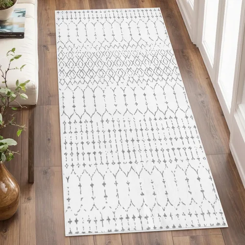 Miniatura 30 de Lahome Alfombras marroquíes para pasillos 2x8 Beige Alfombra de pasillo lavable antideslizante resistente a las manchas Alfombra de cocina