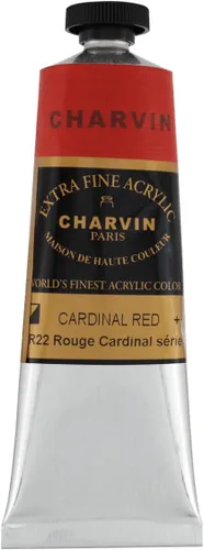 Miniatura 158 de Charvin Pintura acrílica profesional extrafina – verde absenta, tubo de 2.1 fl oz, pigmentos de triple fresado, resistente a la luz, pinturas