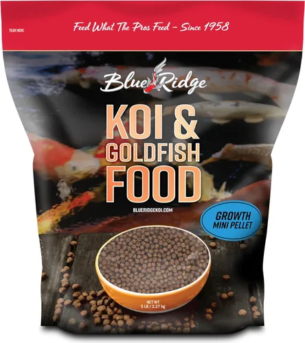 Miniatura 10 de Blue Ridge comida para peces Koi 2 libras - Fórmula de crecimiento mini para peces Koi, comida para peces dorados, comida premium para peces