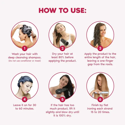 Miniatura 6 de I Belli Capelli Ravenna Repair B-tox Tratamiento para el cabello - Cirugía capilar para el cabello, sin formaldehídos, de larga duración, Reparación