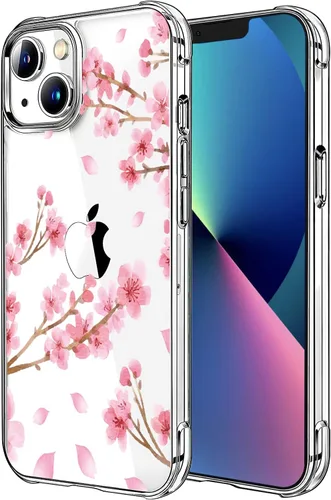 Miniatura 70 de Funda transparente de girasol compatible con iPhone SE 2022 SE 2020 7 8, funda trasera floral para niñas y mujeres, funda protectora transparente