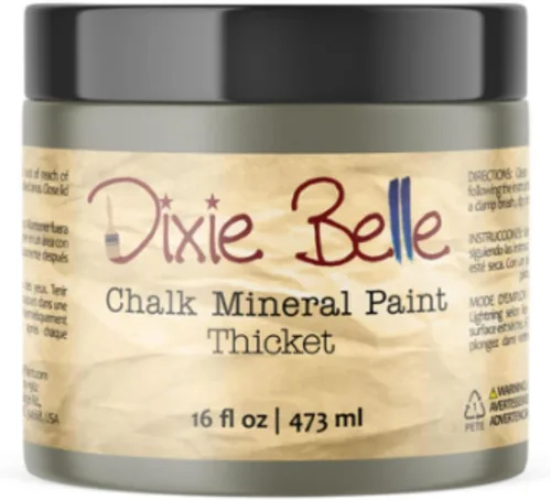 Miniatura 110 de Dixie Belle Paint Company - Pintura con acabado de tiza para muebles, color negro (Caviar), 1 galón, 128 fl oz, pintura mineral color rosa intenso