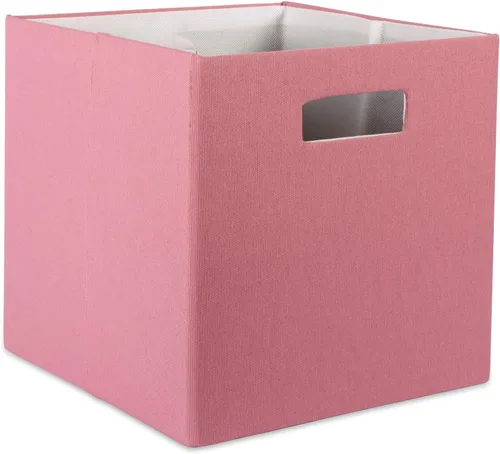 Miniatura 18 de DII Cubo de almacenamiento plegable de poliéster, sólido, ligero y duradero, cuadrado pequeño, 11x11x11 pulgadas, aguamarina