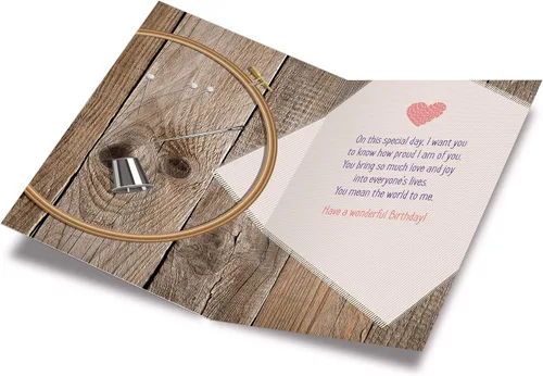 Miniatura 2 de Prime Greetings Tarjeta de feliz cumpleaños para hija, hecha en Estados Unidos, ecológica, tarjeta gruesa con sobre de alta calidad de 5 x 7.75